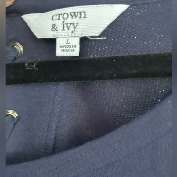 Crownn& Ivy Navy Dress Large NWT - Picture 2 of 7